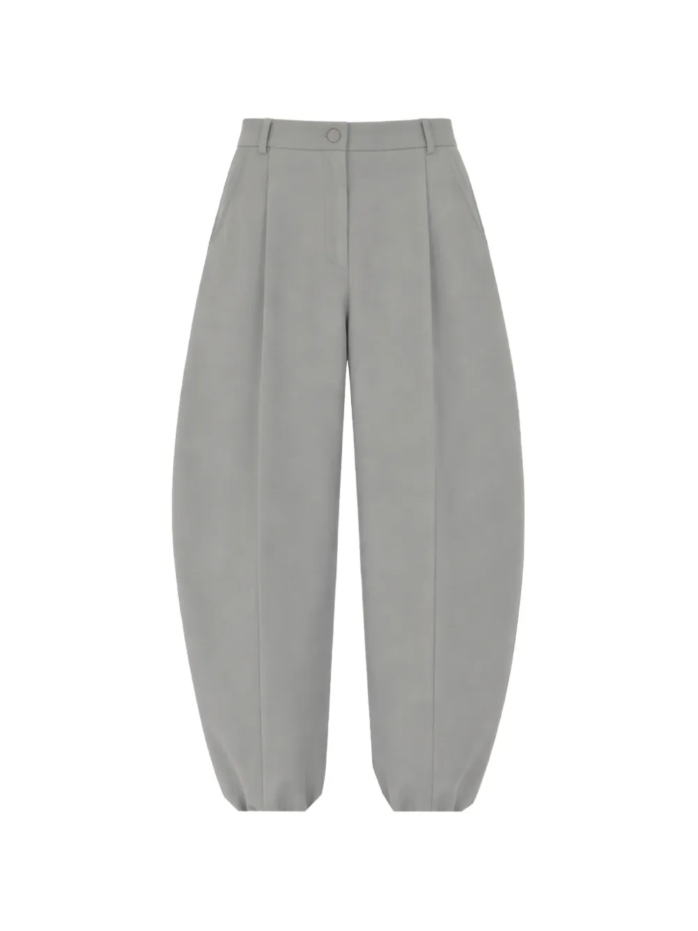 Gloria Coelho Oval cropped barrel trousers - Grigio