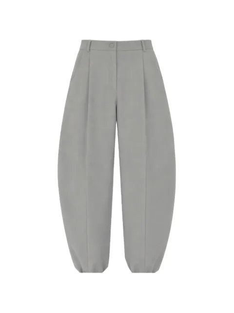 Gloria Coelho Oval cropped barrel trousers