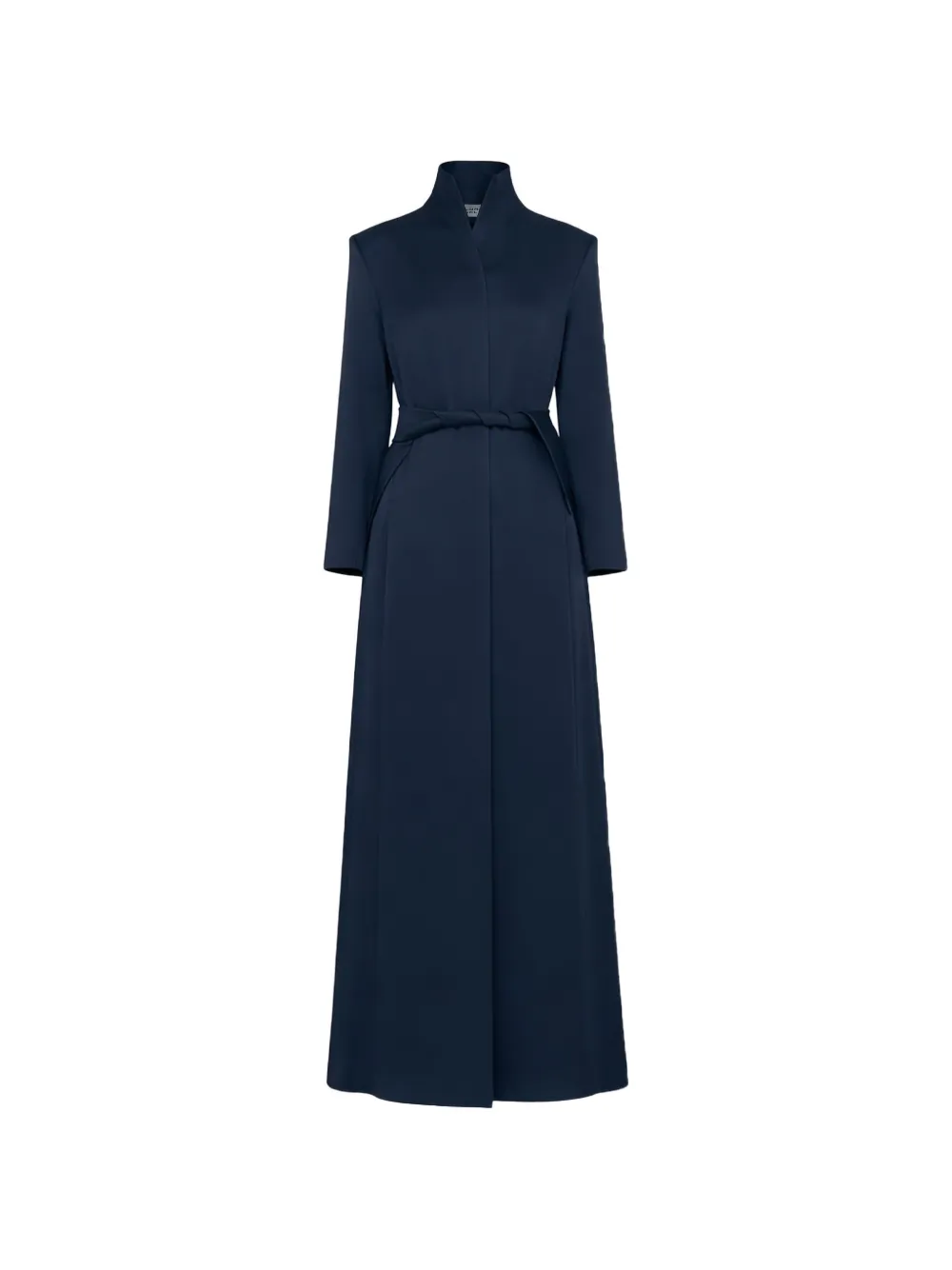 Gloria Coelho slit-detail belted coat - Blu