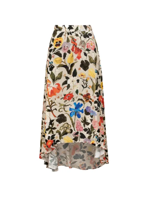 Gloria Coelho Elisabetana floral-print midi skirt