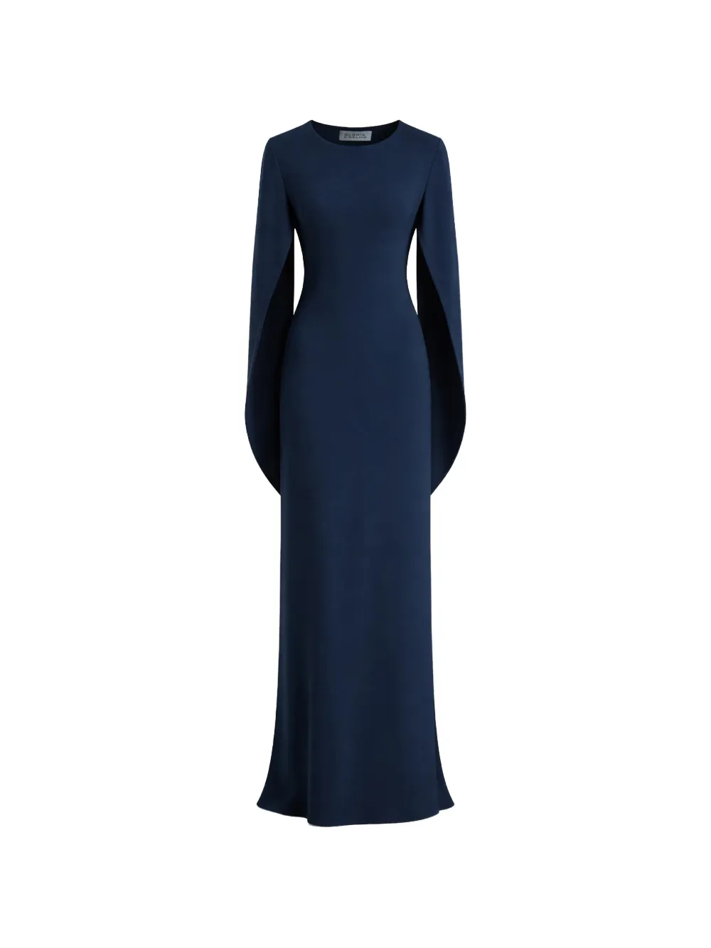 Gloria Coelho Medieval draped-sleeve maxi dress - Blu