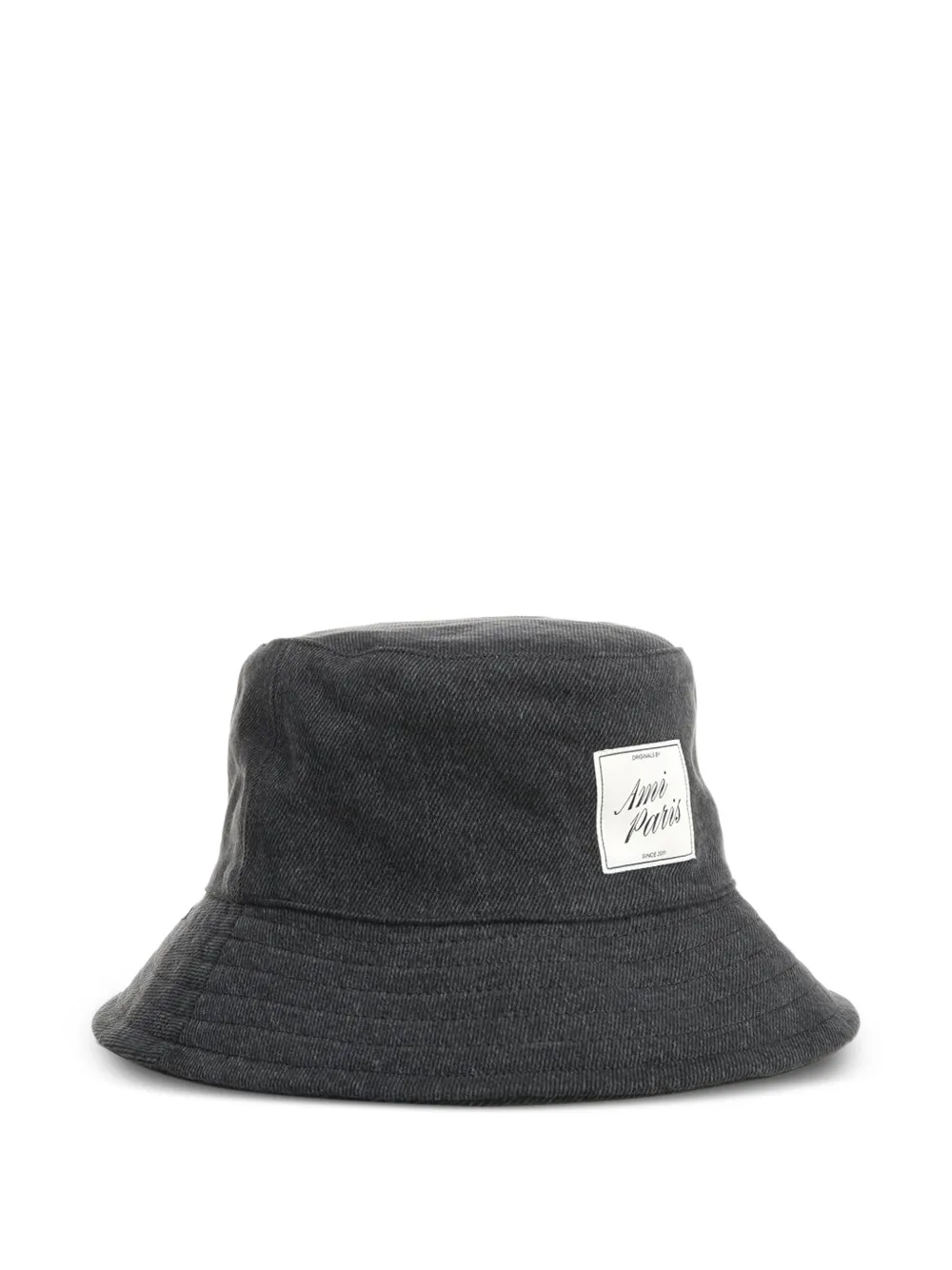  Ami Paris Logo-patch Bucket Hat - Grey 