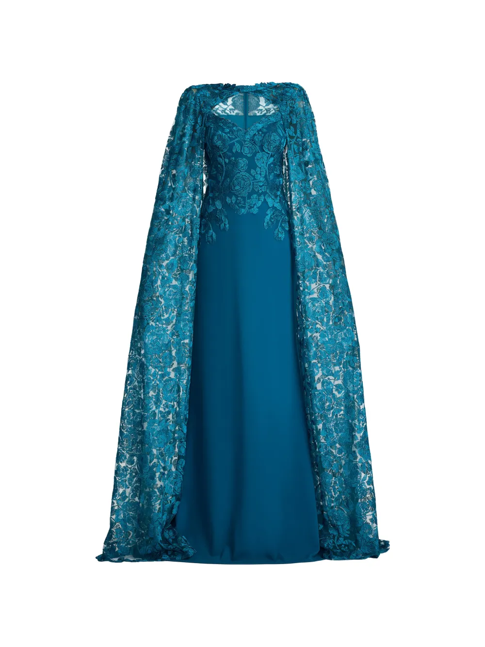 Tadashi Shoji Abito da sera a fiori - Blu