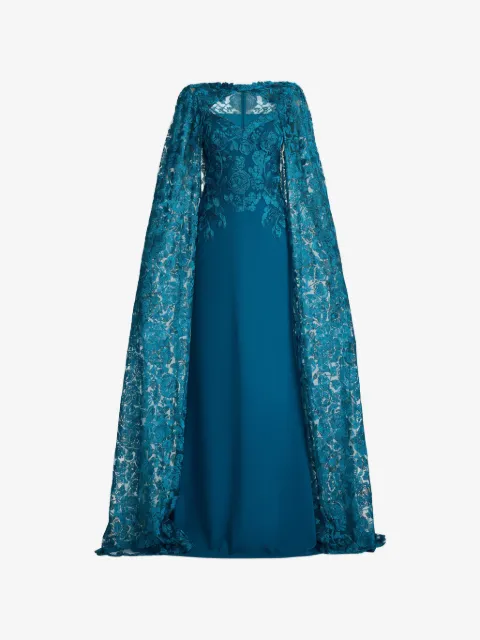 Tadashi Shoji vestido de fiesta largo con encaje floral