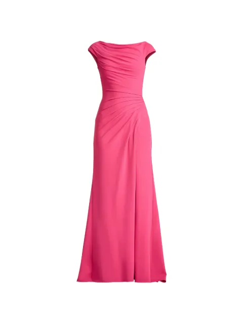 Tadashi Shoji vestido drapeado con abertura