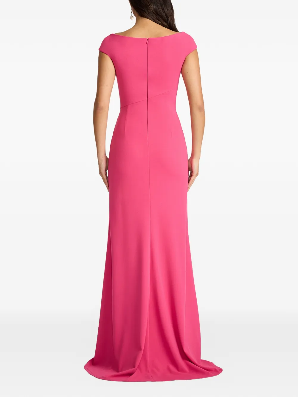 Tadashi Shoji Gedrapeerde jurk met split Roze