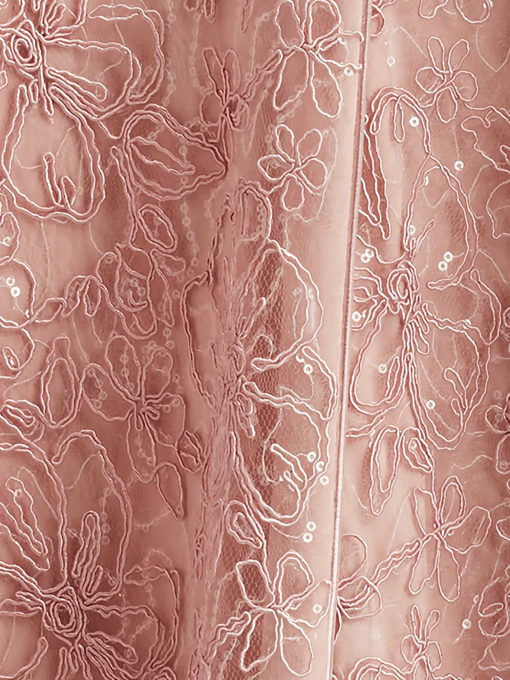 Tadashi Shoji Jurk met bloemenkant Roze
