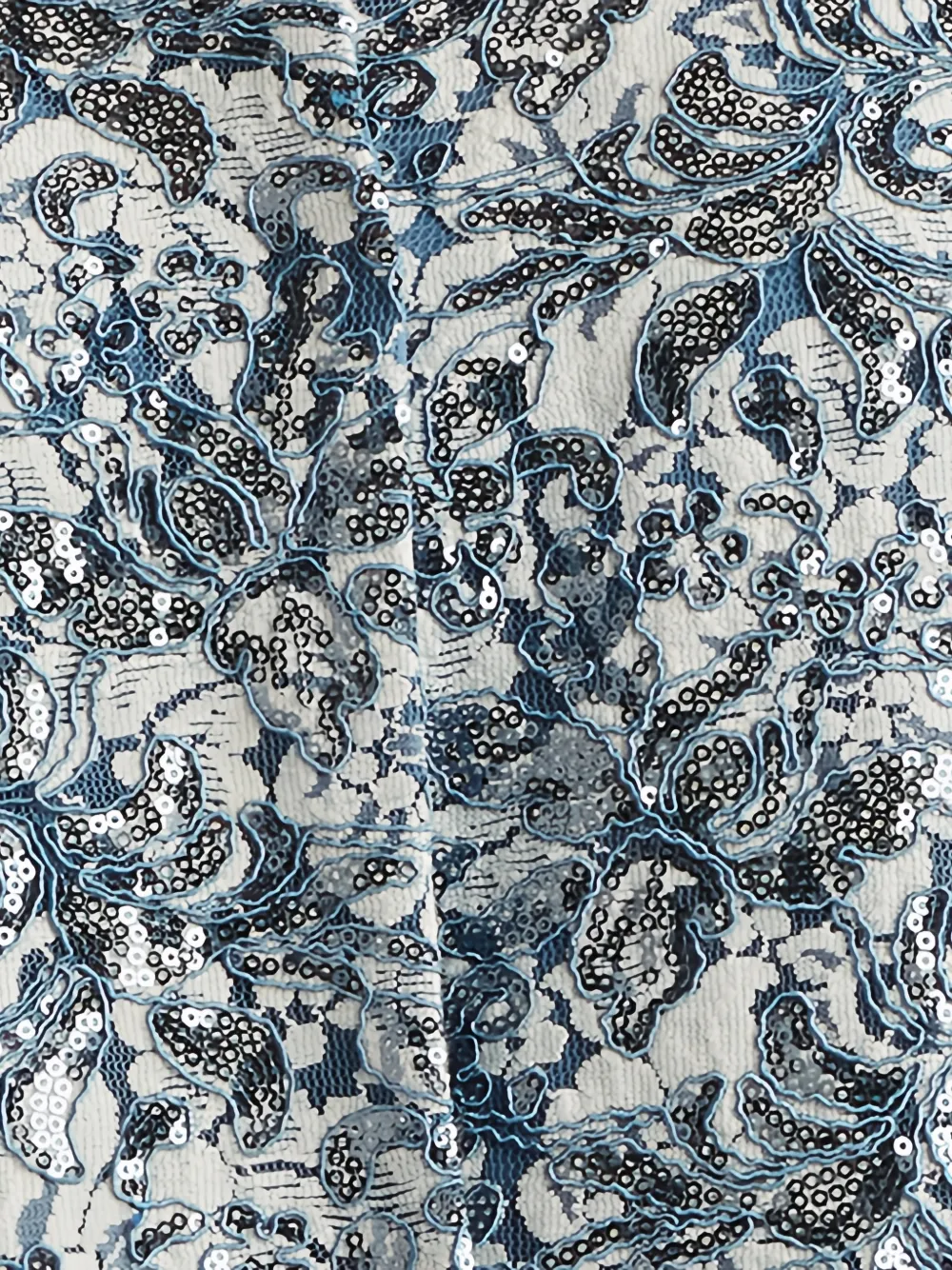 Tadashi Shoji Jurk met pailletten en bloemen Wit