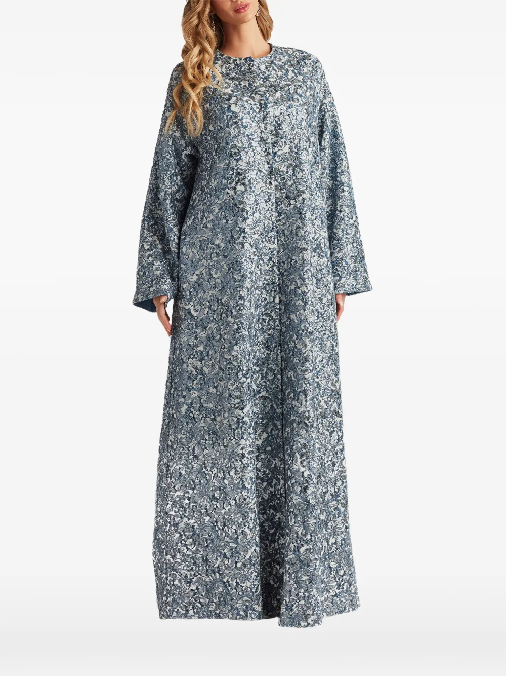 Tadashi Shoji Jurk met pailletten en bloemen Wit