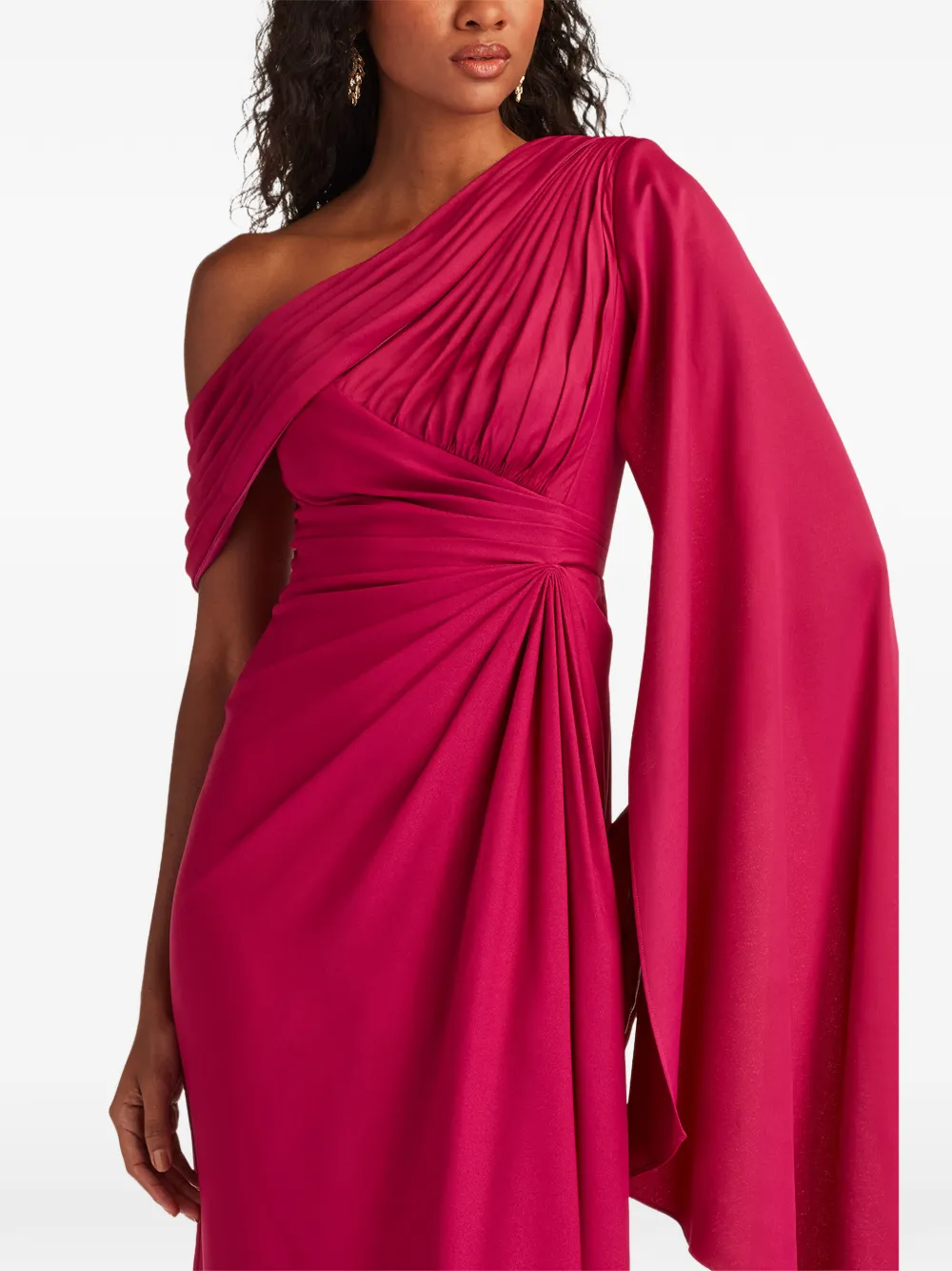 Tadashi Shoji Gedrapeerde jurk Roze