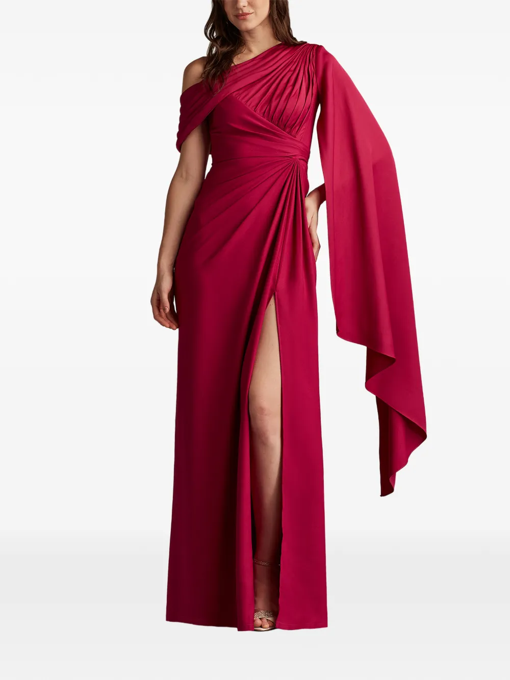 Tadashi Shoji Gedrapeerde jurk Roze