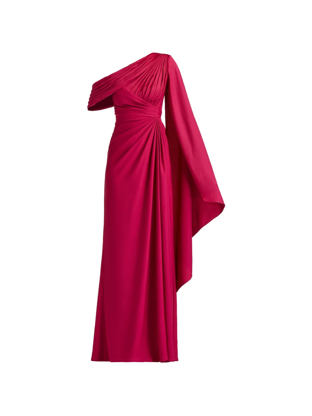 Tadashi Shoji draped one-shoulder dress - Pink
