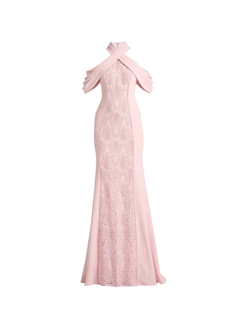 Tadashi Shoji floral halterneck dress - Pink