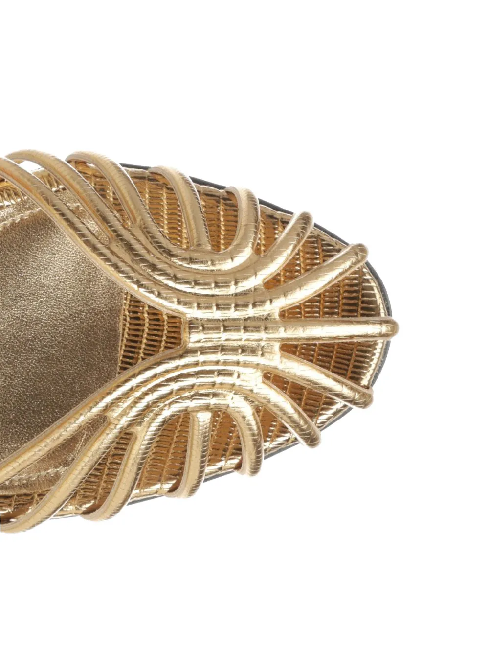 Alevì Blake leren sandalen Goud