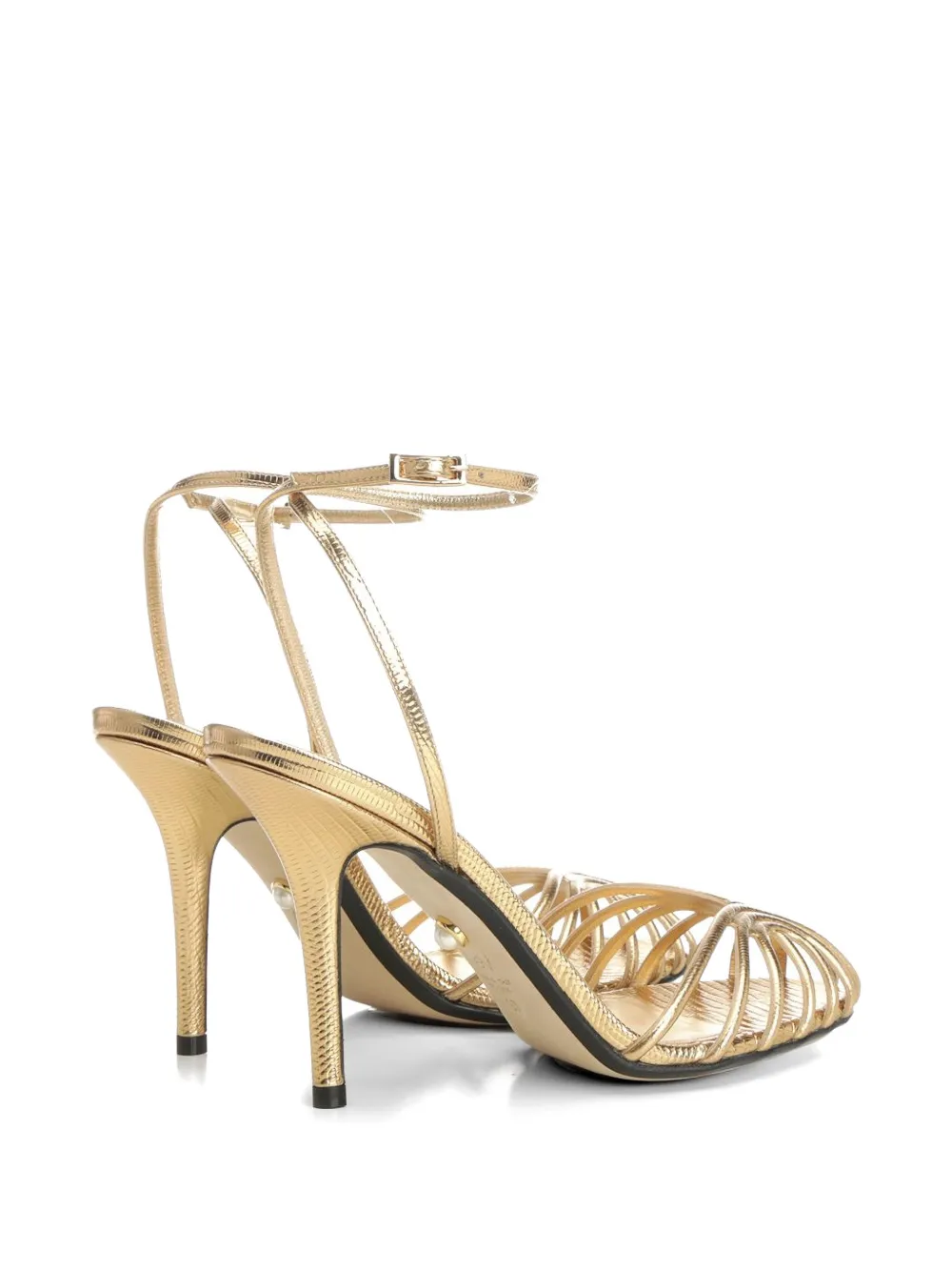  Alevì Blake Leather Sandals - Gold 