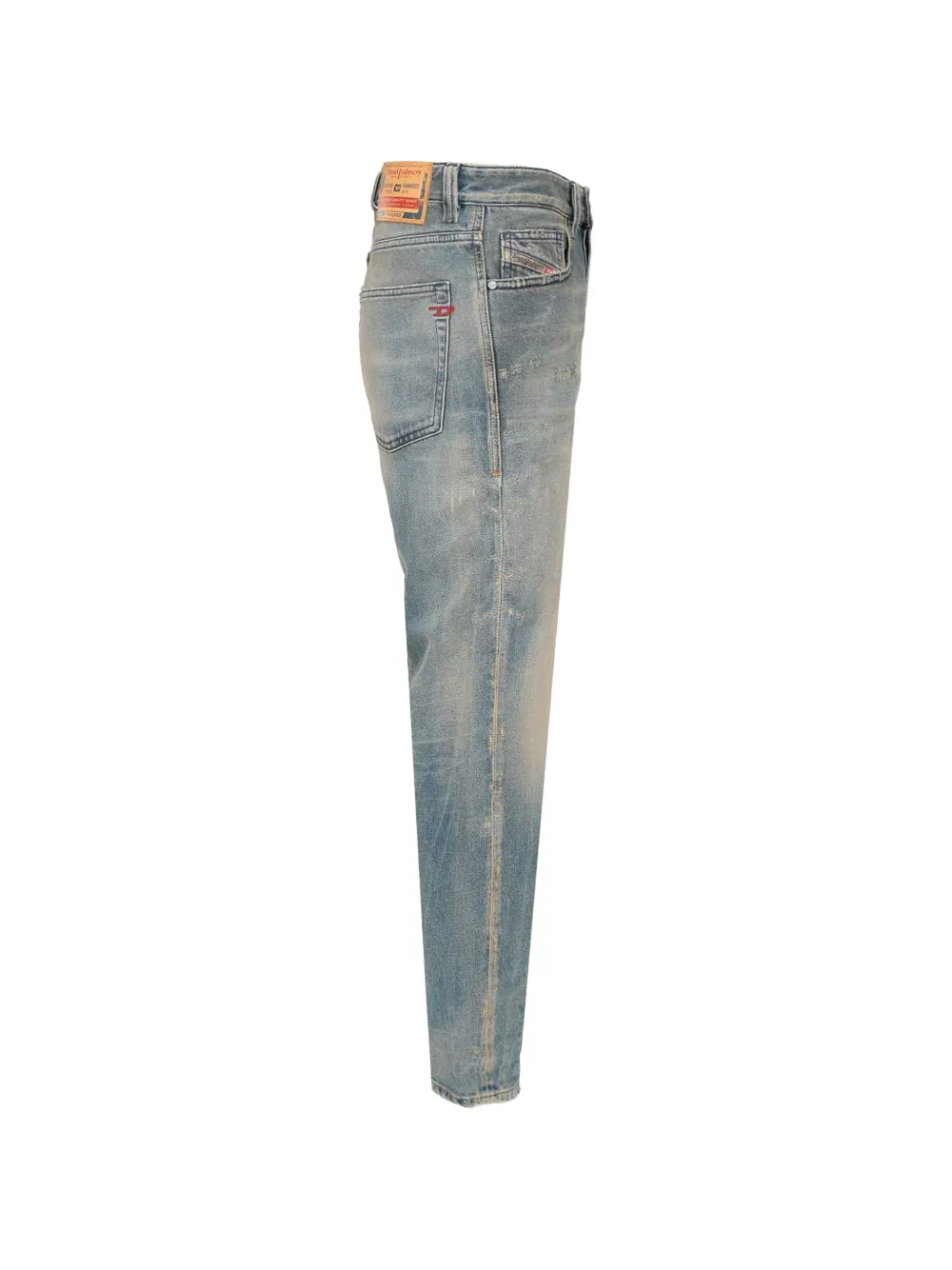 Diesel 2024 jeans met logopatch Blauw