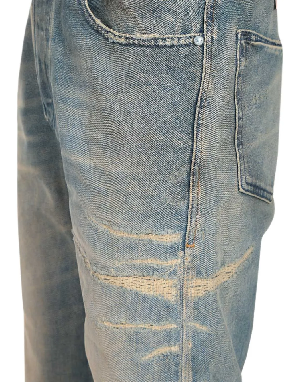 Diesel 2024 jeans met logopatch Blauw