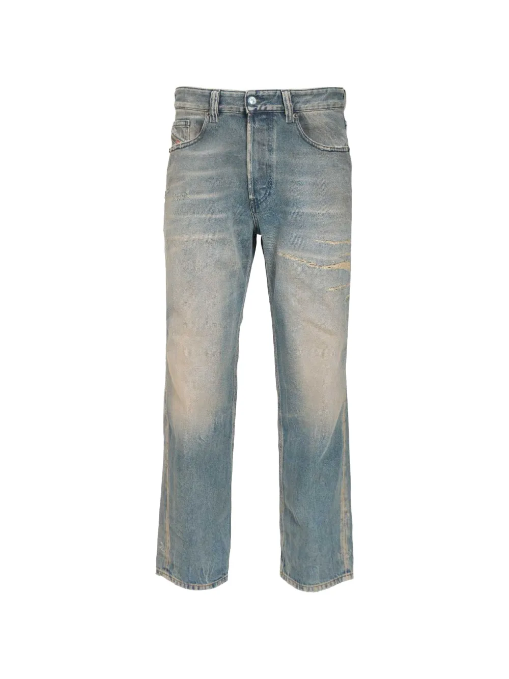 Diesel 2024 logo-patch jeans - Blu