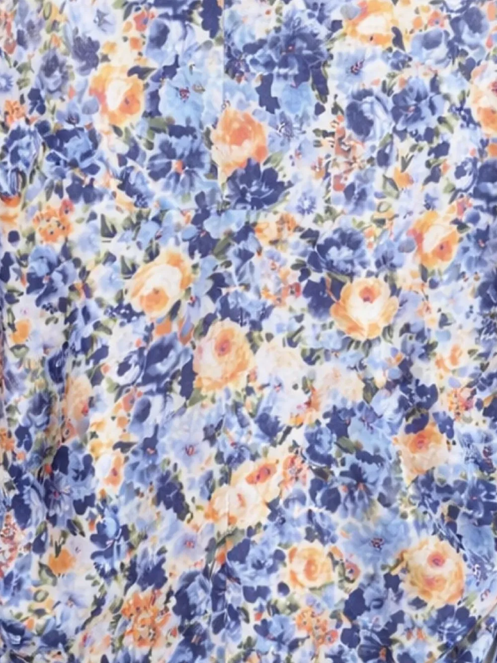 Ulla Johnson Floral Gathered Top - Blue 
