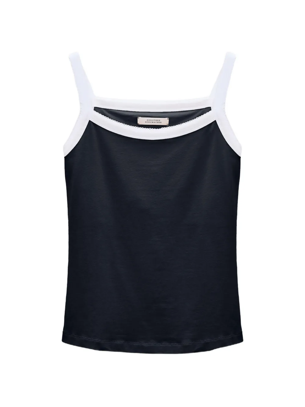 Dorothee Schumacher contrast trim camisole - Blau