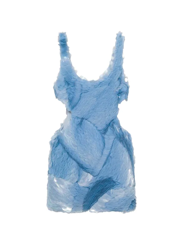 simkhai blue mini dress SIMKHAI - Libbie Mini Dress in Midnight