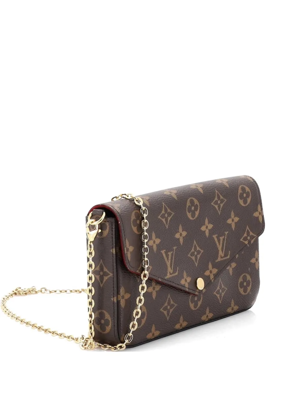Louis Vuitton Pre-Owned Felicie Pochette Monogram Canvas crossbody bag - Marrone