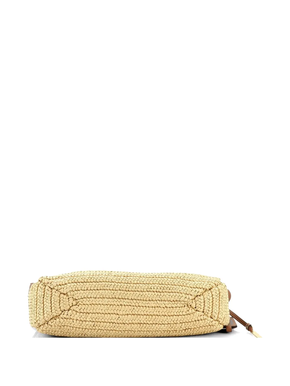 Aimee Raffia And Leather Large Shoulder Bag