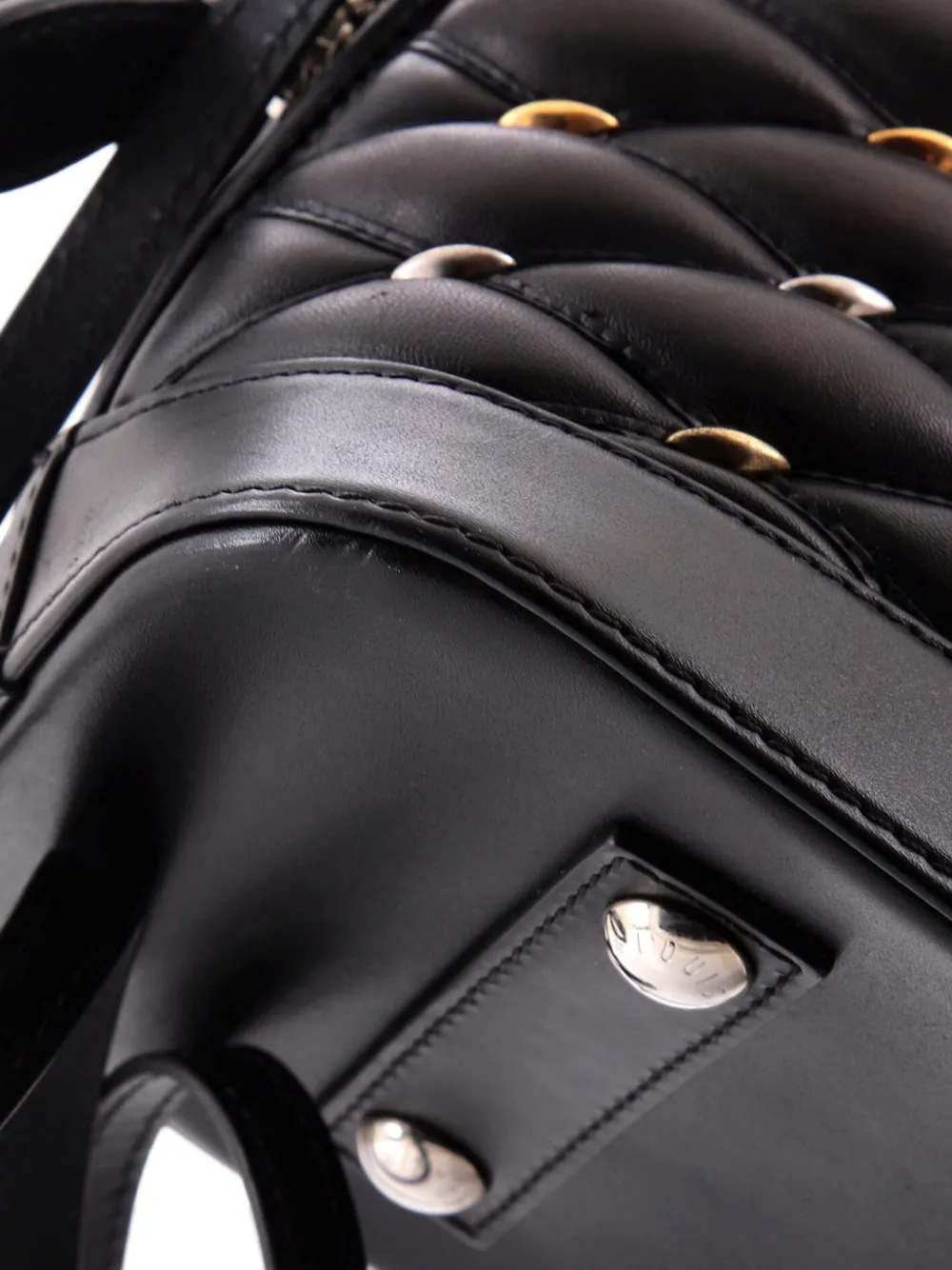 Alma Handbag Studded Malletage Leather Pm Tote Bag