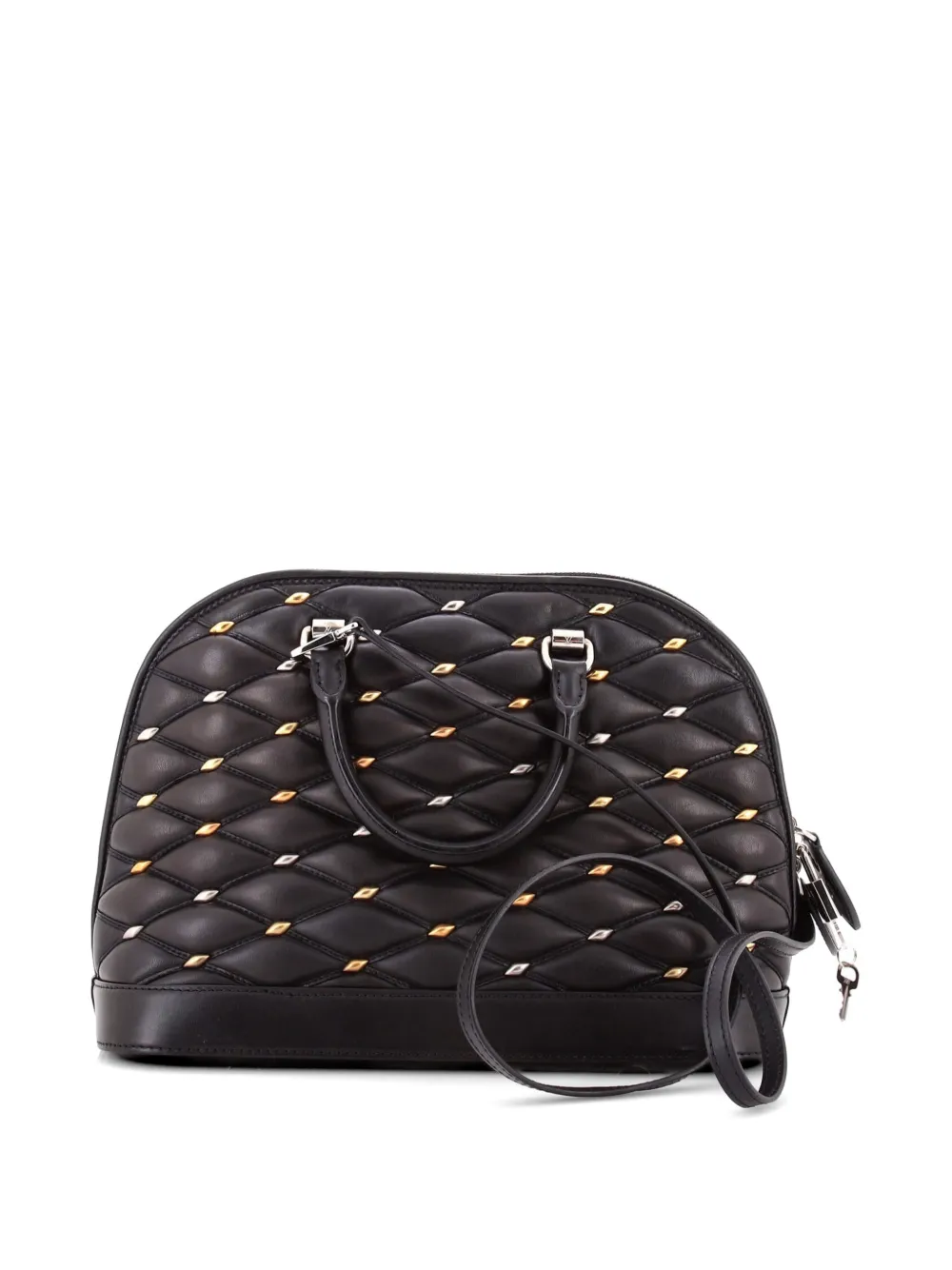 Alma Handbag Studded Malletage Leather Pm Tote Bag