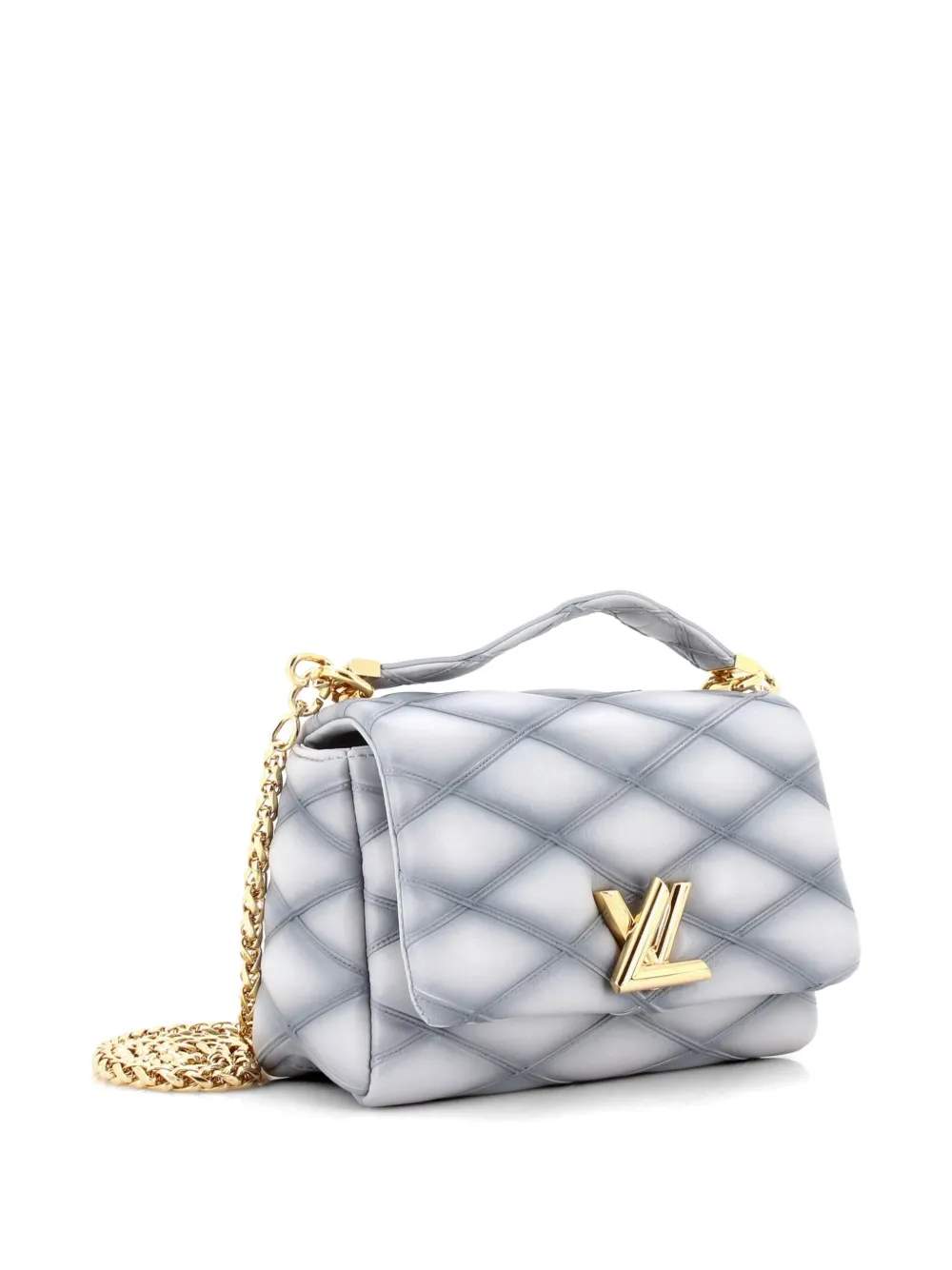 Go-14 Top Handle Nm Handbag Malletage Leather Pm Crossbody Bag