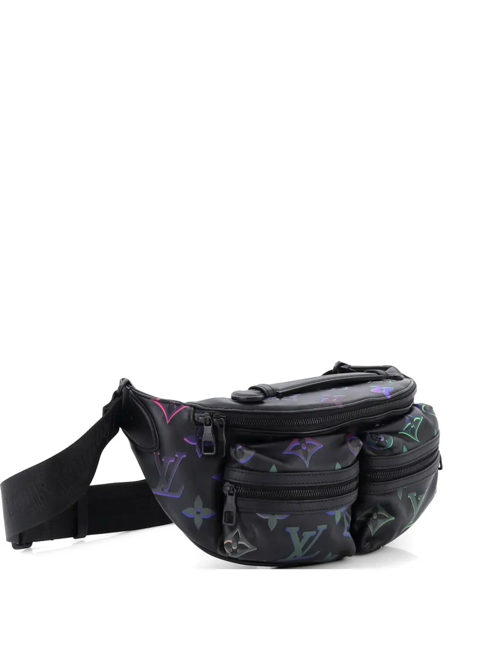 Louis Vuitton Pre-Owned Comet Bumbag Spotlight Monogram Giant Leather belt bag - Nero