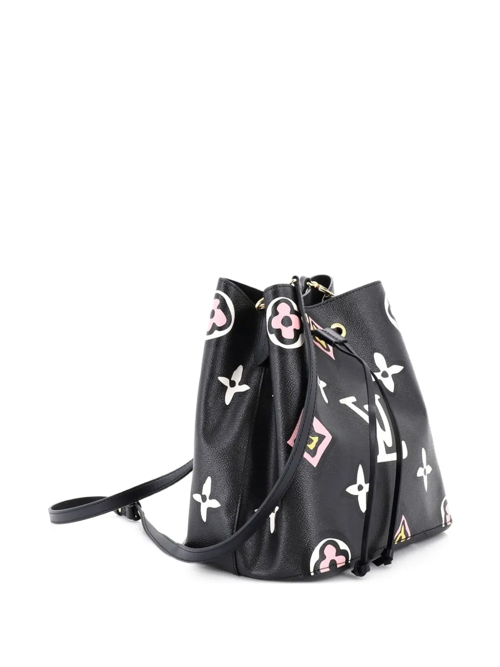 Louis Vuitton Pre-Owned NeoNoe Handbag Wild at Heart Monogram Giant MM bucket bag - Nero