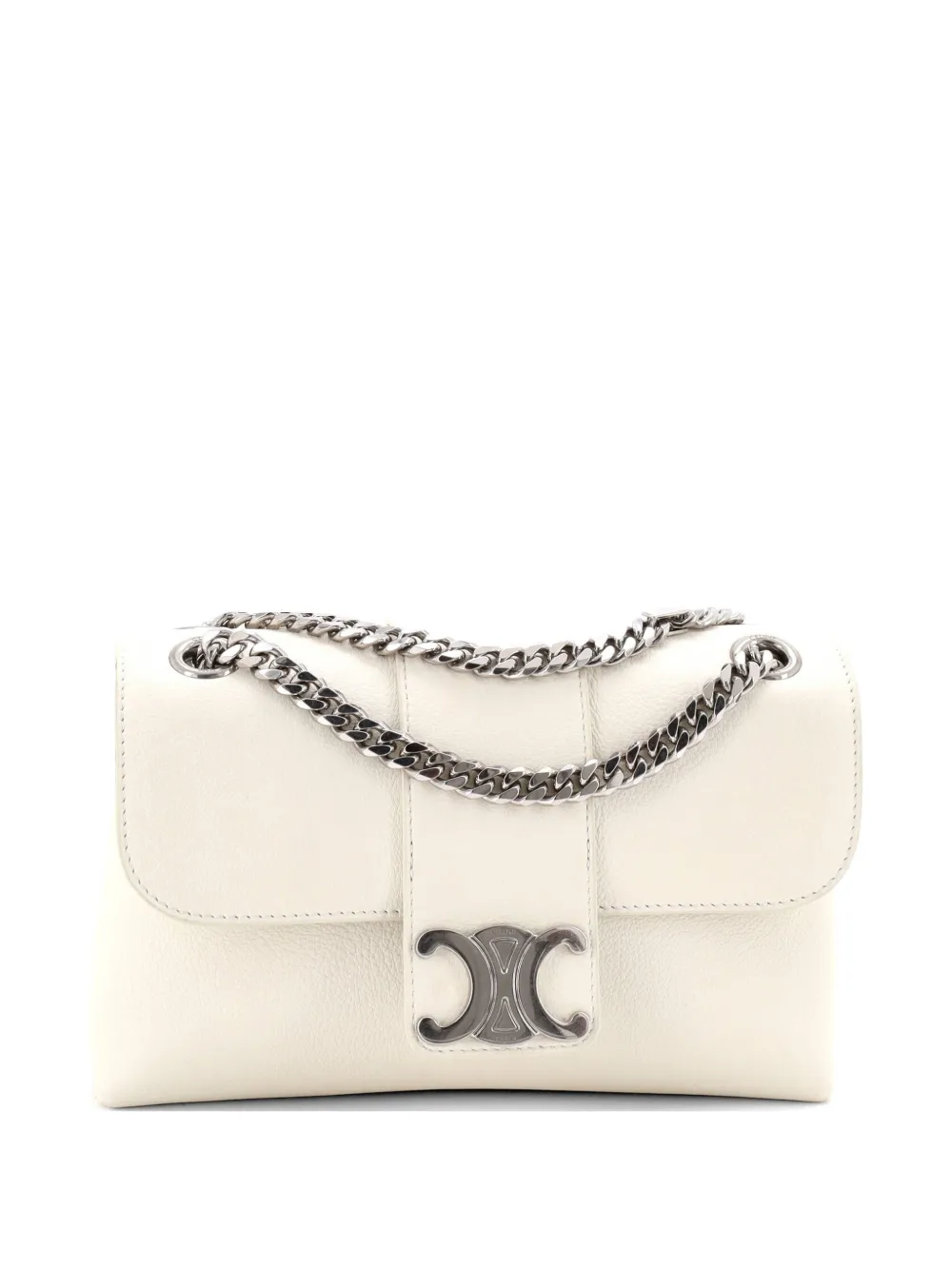 Celine Pre-Owned Victoire Flap Leather Teen shoulder bag - Bianco