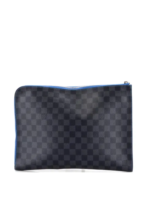Louis Vuitton Pre-Owned bolsa de mano Zip Around Pochette Jour Damier Graphite GM