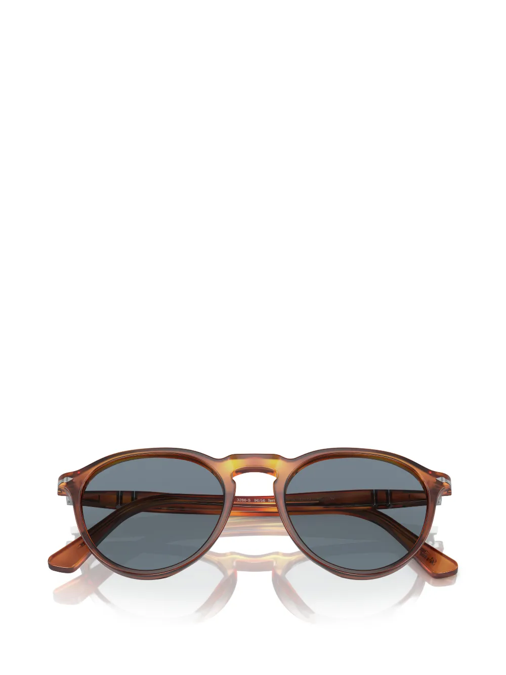 Persol Zonnebril met rond montuur Bruin