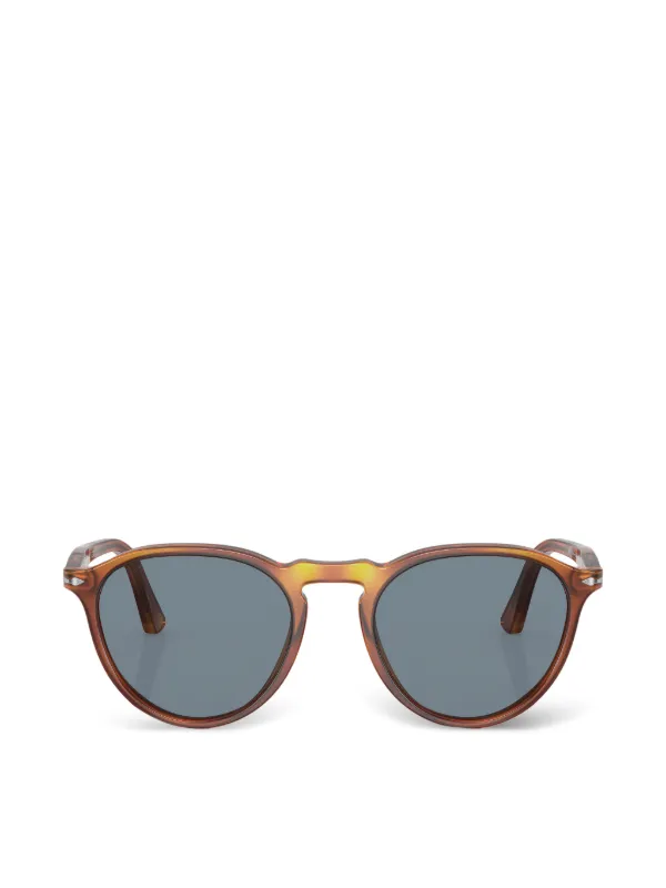 Persol Tortoiseshell Round Sunglasses with Dark Gray Lenses Persol - PO3171S Sunglasses | Specs Collective main image 2