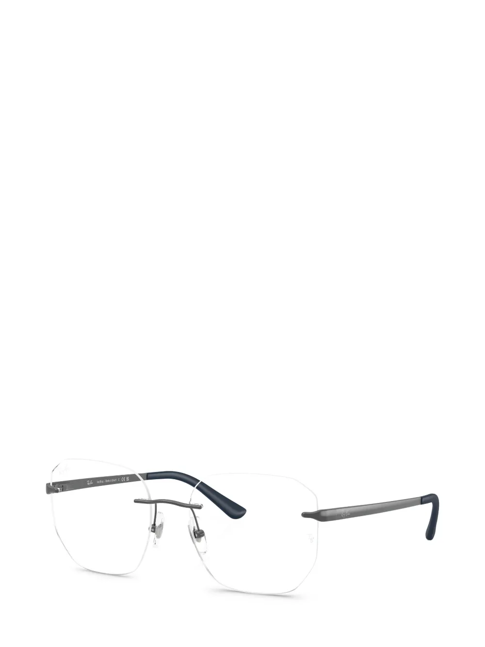 Ray-Ban Geometric Rimless Glasses | Cinza | FARFETCH BR