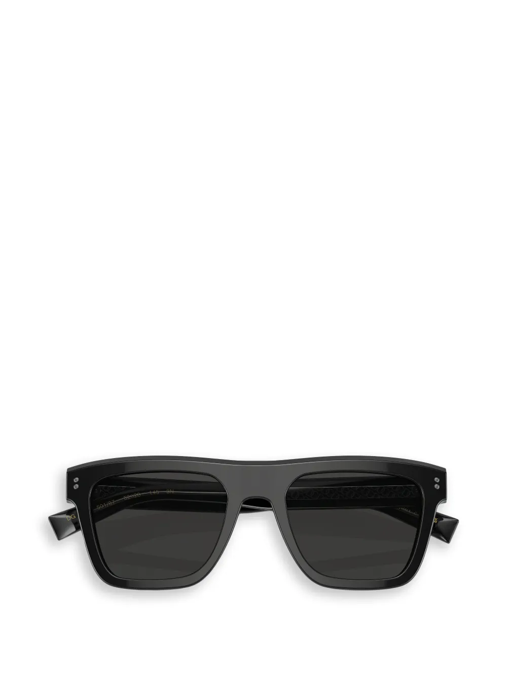 Dolce & Gabbana Eyewear Zonnebril met vierkant montuur Zwart