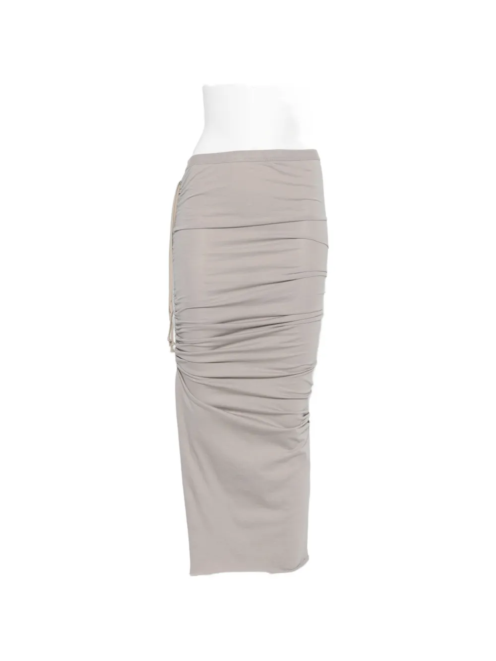 Rick Owens Edfu ruched drawstring skirt - Grigio
