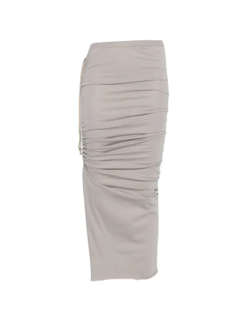 Rick Owens Edfu ruched drawstring skirt
