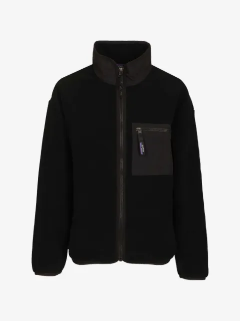 Patagonia logo-patch fleece jacket