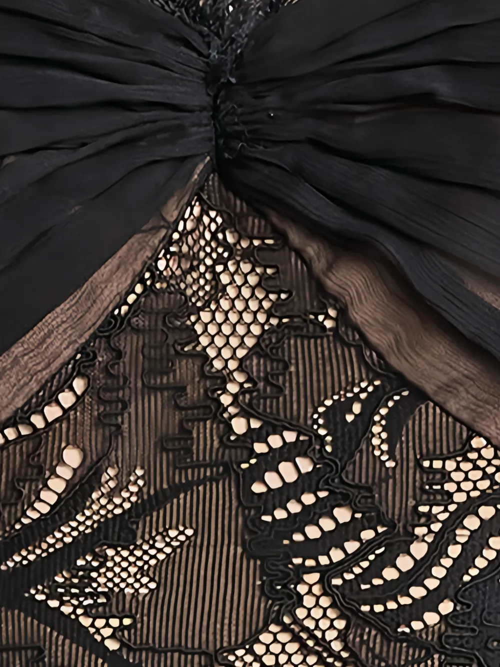 Tadashi Shoji Gestreepte jurk Zwart