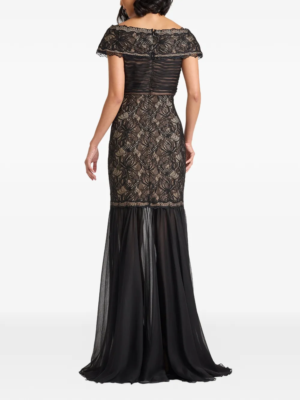 Tadashi Shoji Gestreepte jurk Zwart
