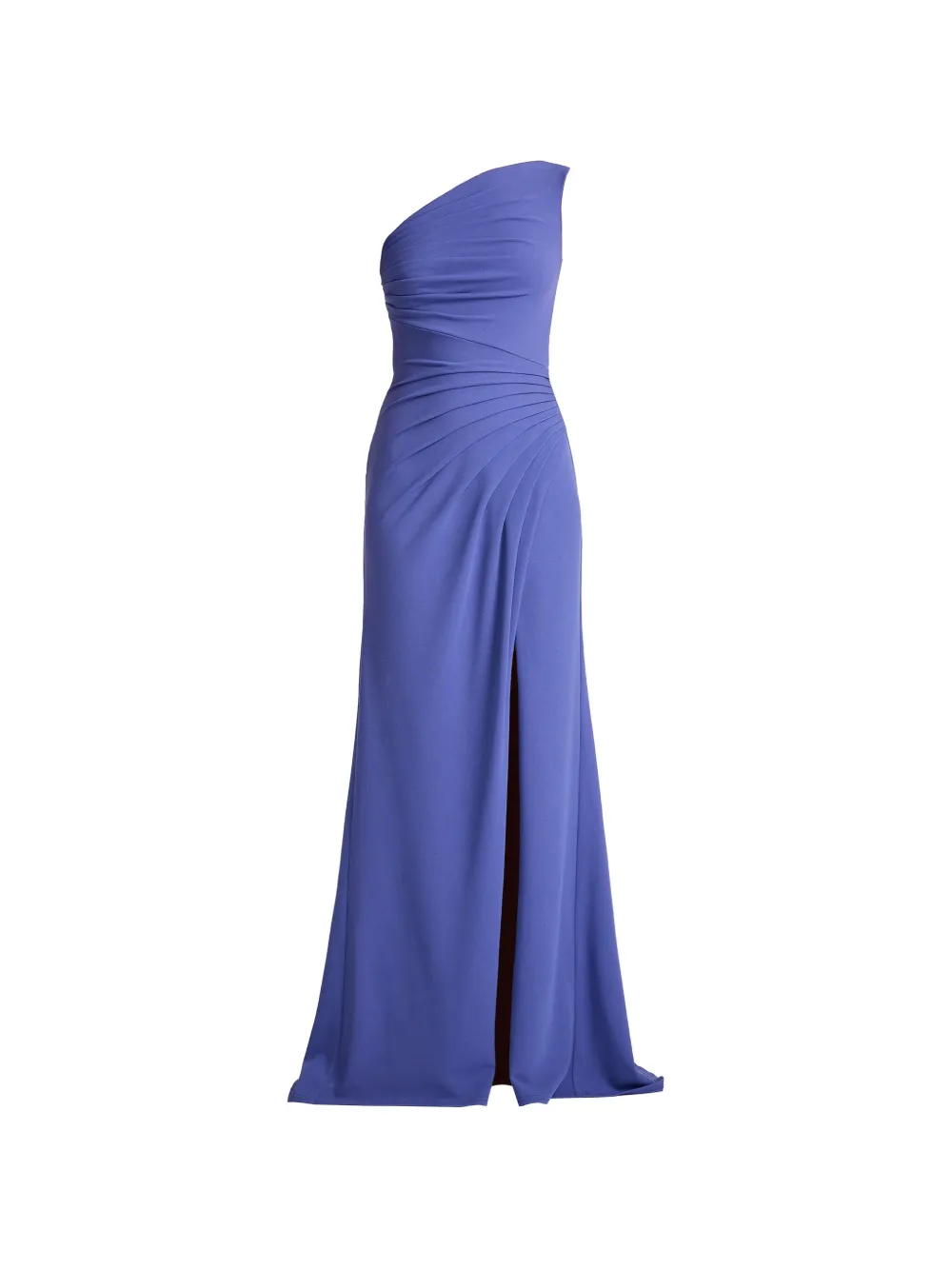 Tadashi Shoji one-shoulder slit dress - Purple