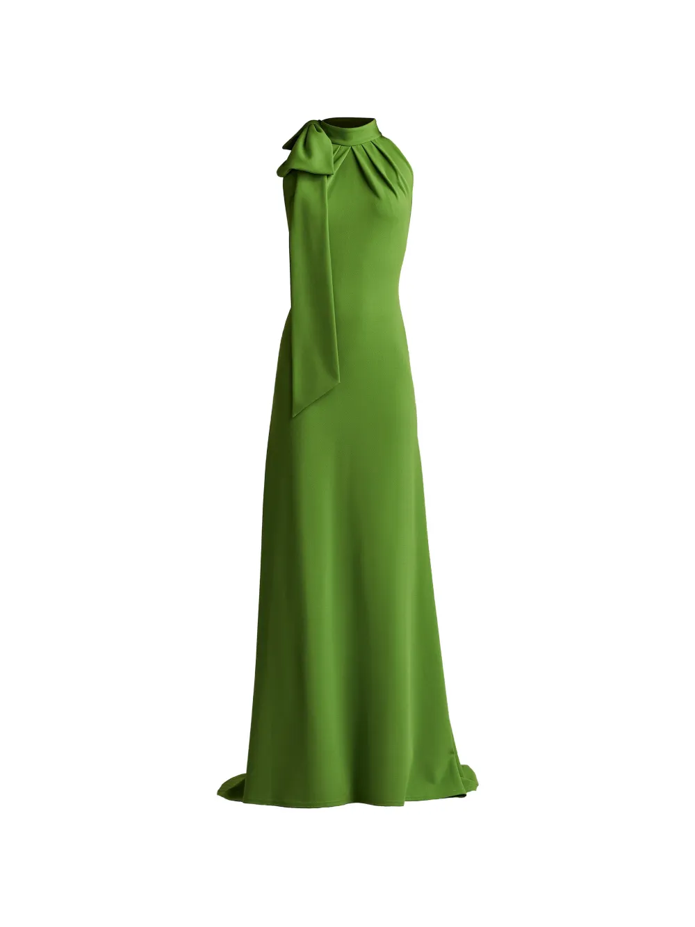 Tadashi Shoji bow halterneck dress - Verde