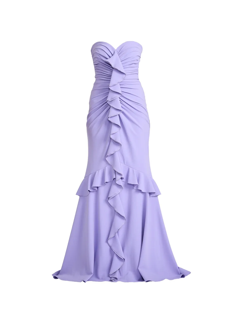 Tadashi Shoji ruffled strapless dress - Purple