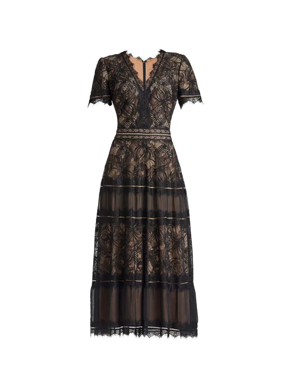 Tadashi Shoji Gelaagde jurk Zwart
