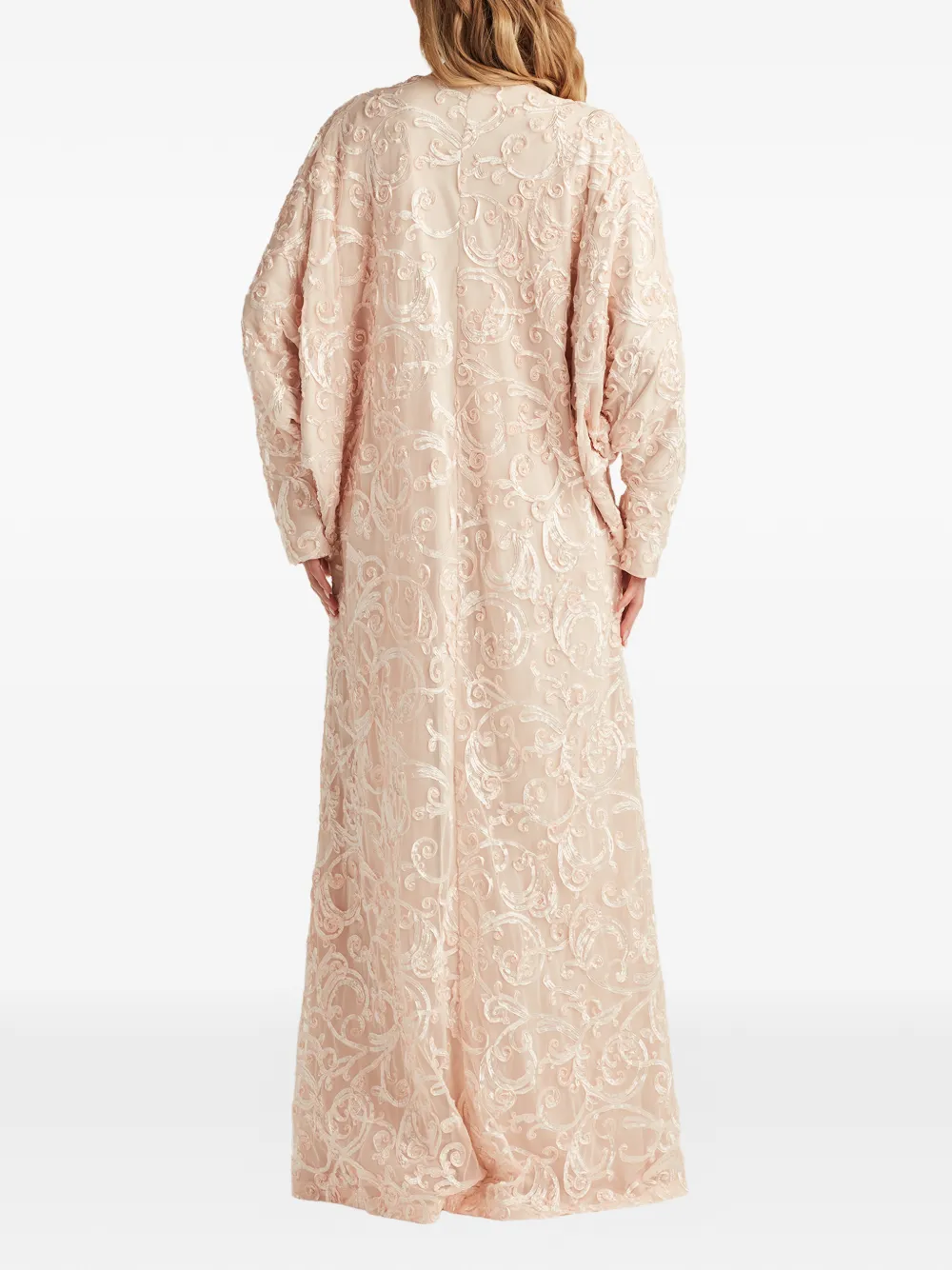 Tadashi Shoji Jurk met lange mouwen en bloemenprint Roze