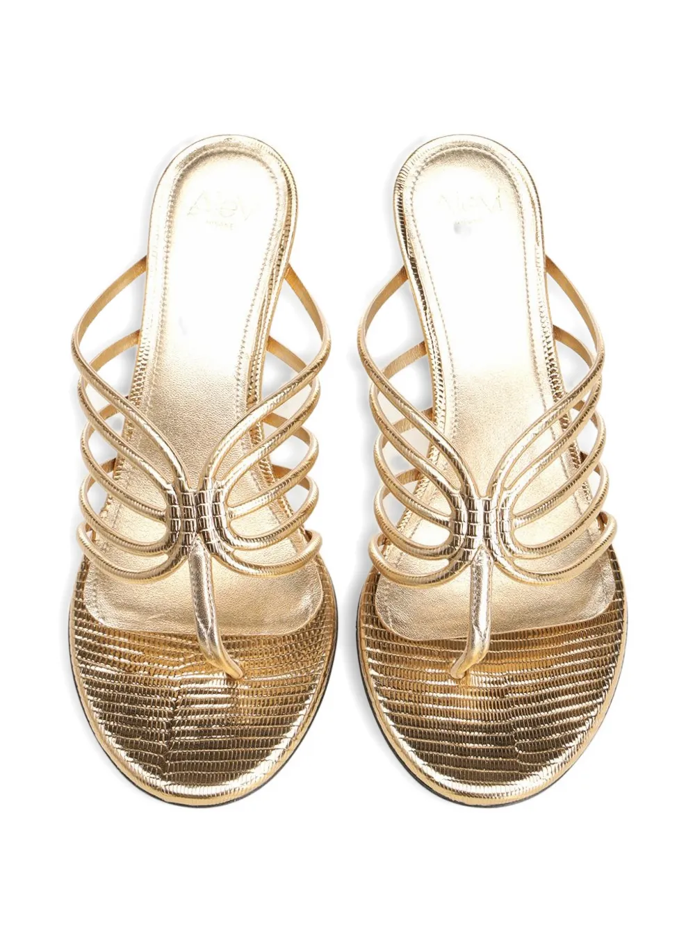 Alevì Miriam leather sandals Goud