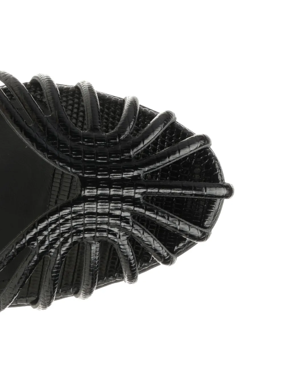 Alevì Blake leather sandals Zwart